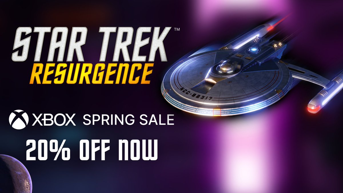 Less than 24 hours remaining in the #xbox Spring Sale! Download your copy now and meet us on Starbase 128! #XboxDeals #StarTrek #StarTrekResurgence