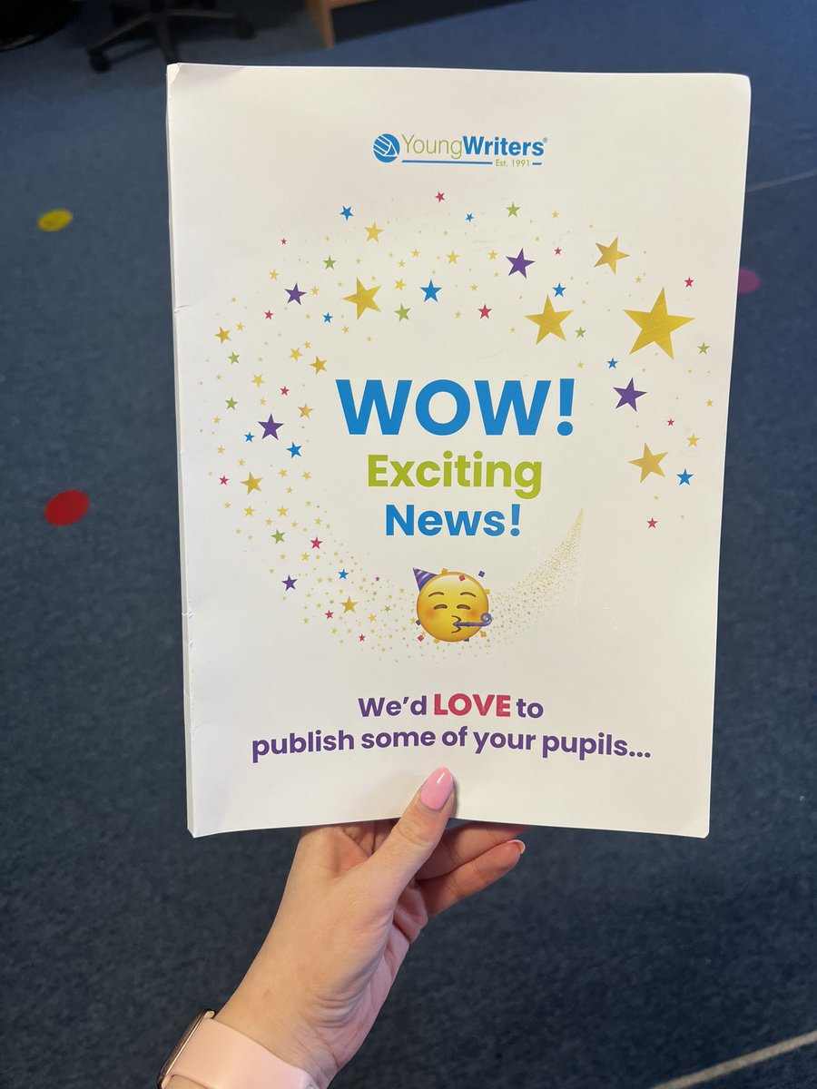 Some exciting news in Primary 4/3 today! Some of the children’s poems have been selected to be published in the @YoungWritersCW “The Poetry Bus - Little Treasures” book. #Aiminghigh
