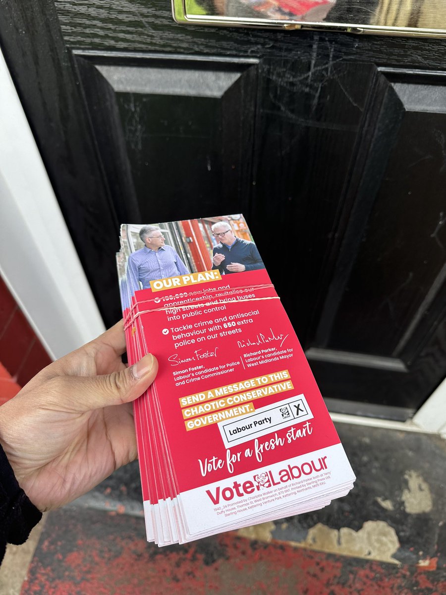 Great to be out door knocking and delivering in Stockland Green with @BrumLabour @LabourErdington cllrs @Jane4labour and Amar Khan. Excellent response on the doorstep for @UKLabour @WMLabour Mayoral candidate @RichParkerLab & @SimonFosterPCC Vote Labour 2nd May 🌹