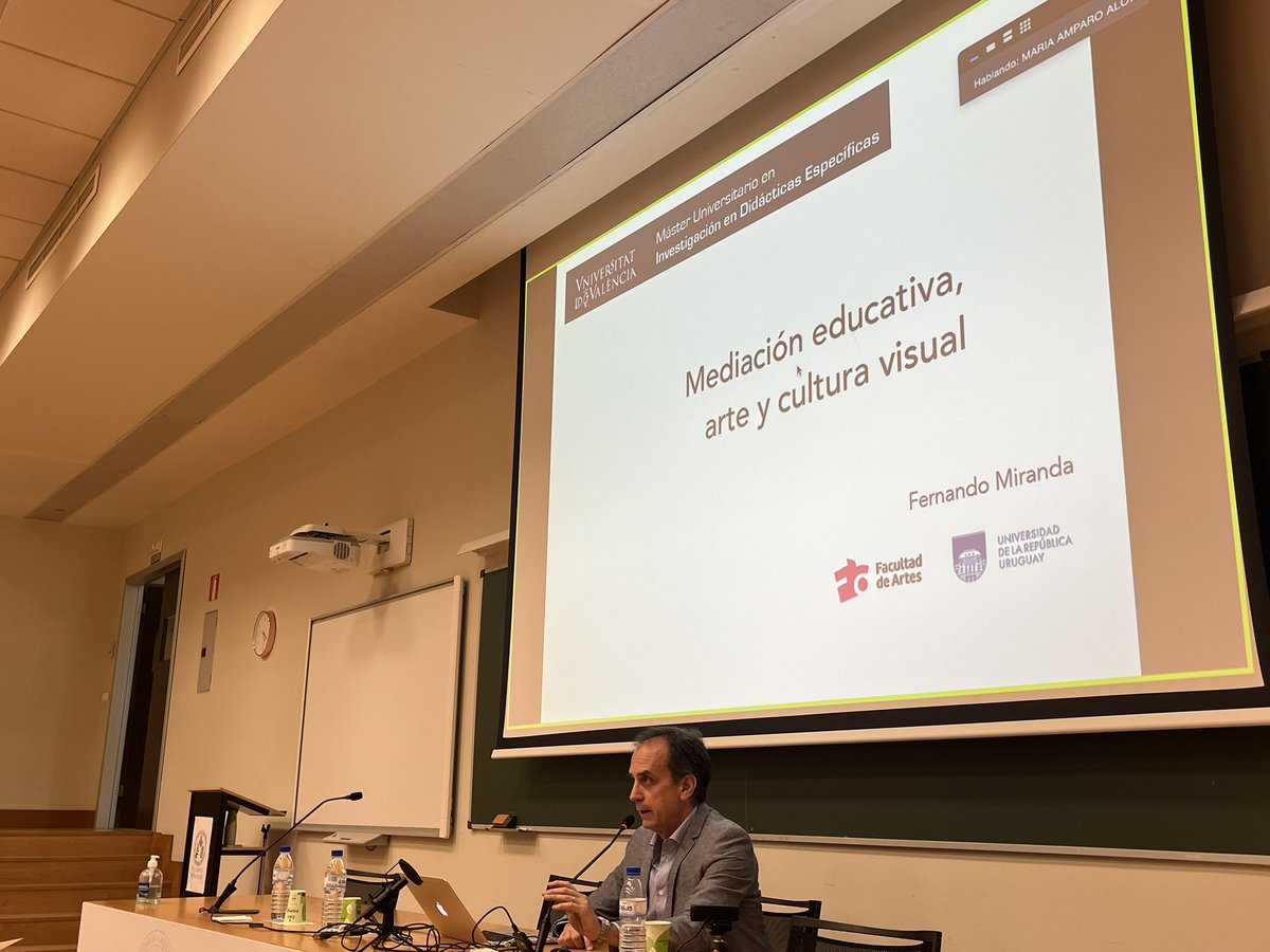 “Mediación educativa, arte y cultura visual”, conferencia de Fernando Miranda de <a href="/Udelaruy/">Universidad de la República</a> en @FacMagisteri #Somformació @FacMagisteri