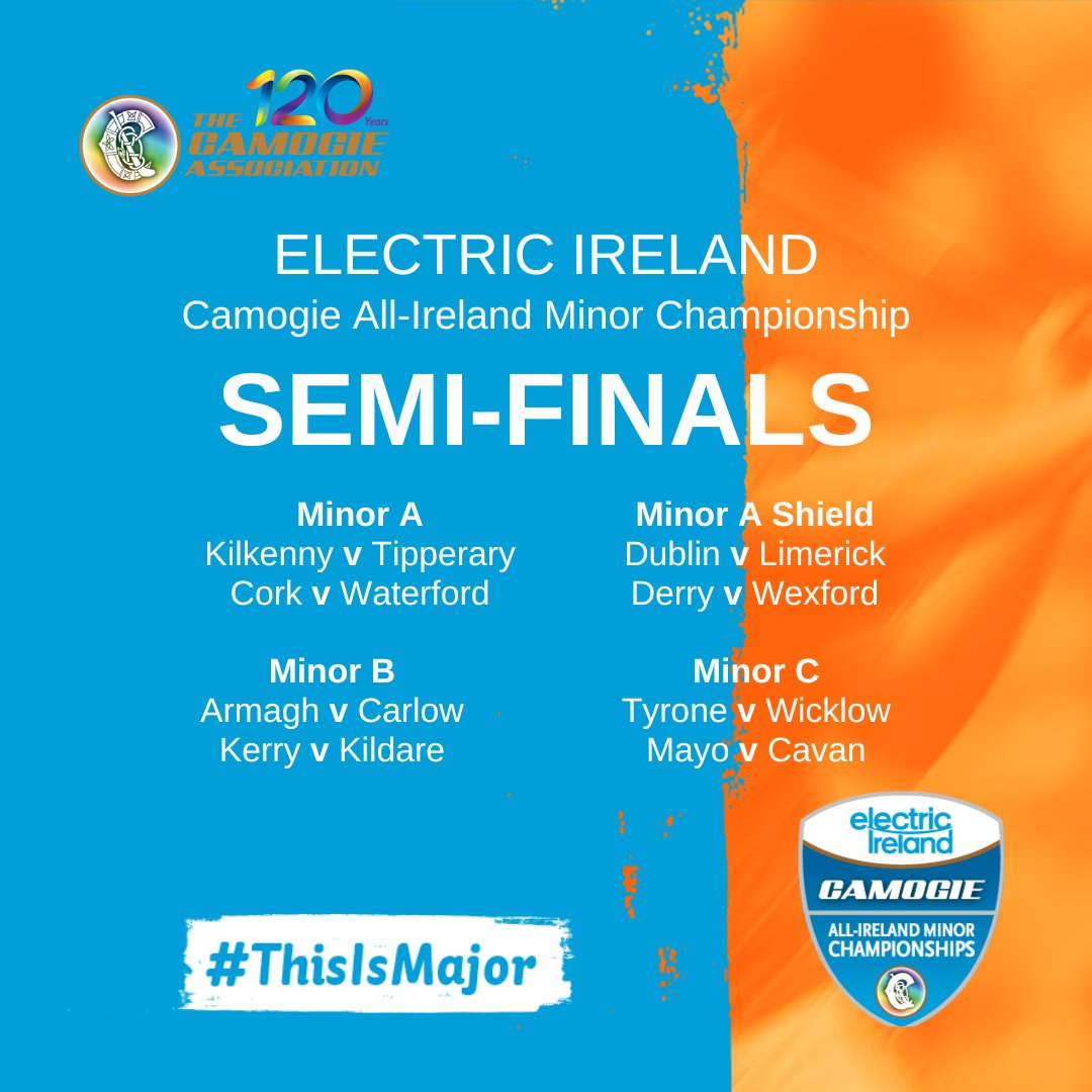 A bumper weekend of action in our Electric Ireland Camogie All-Ireland Minor Championship Semi-Finals. #ThisIsMajor #OurGameOurPassion