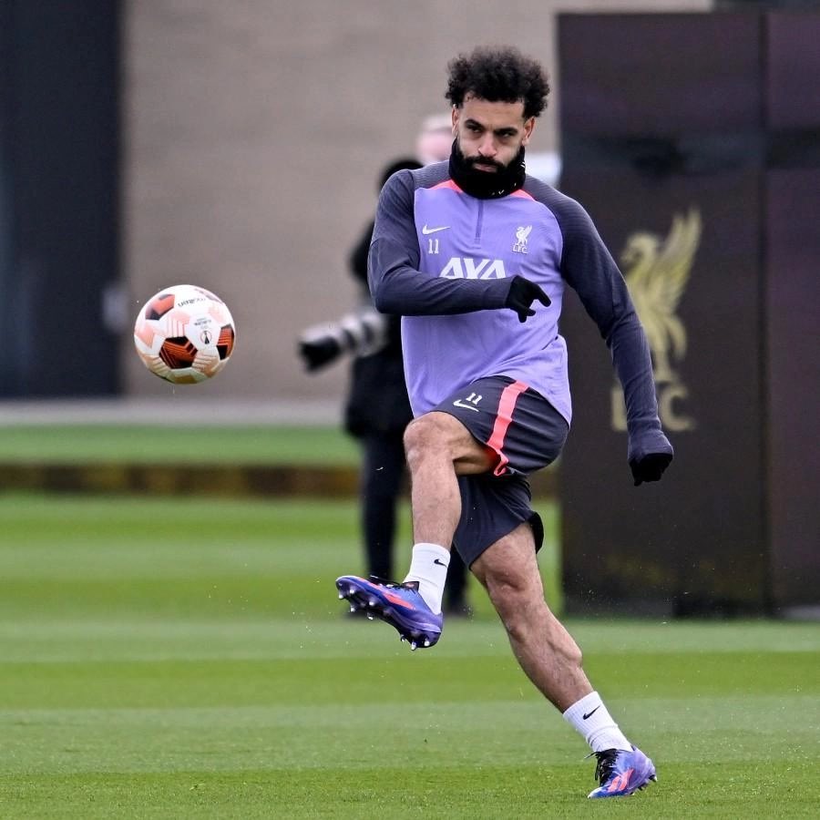 Mo Salah in training 📸