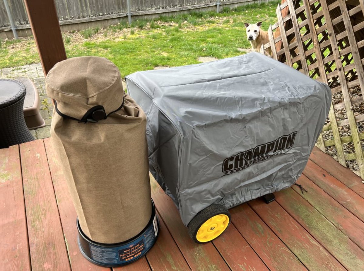 How are you protecting your generator when not in use? (Pets also work!) #PoweringYourLife ⚡️