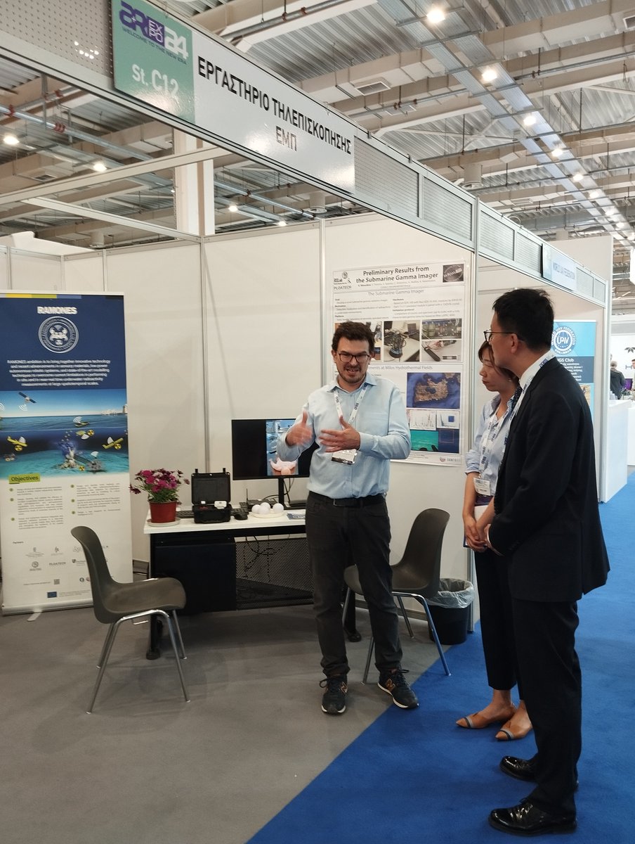 mdouskos's tweet photo. It has been a great experience presenting our research projects #iSEAu, @ramones_eu  and @iToBoS_eu  at the 1st Automation &amp; Robotics Expo. Many interesting discussions with the attendees of the expo regarding the goals and the results of the projects. https://t.co/NtG9l6Qm4S
