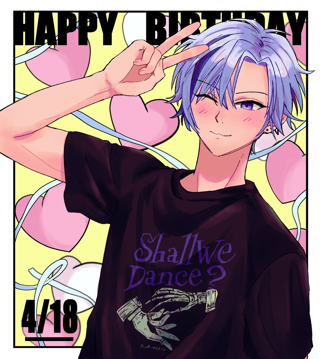 お誕生日おめでとうございます🥳
#不破湊生誕祭2024 
#絵スコート