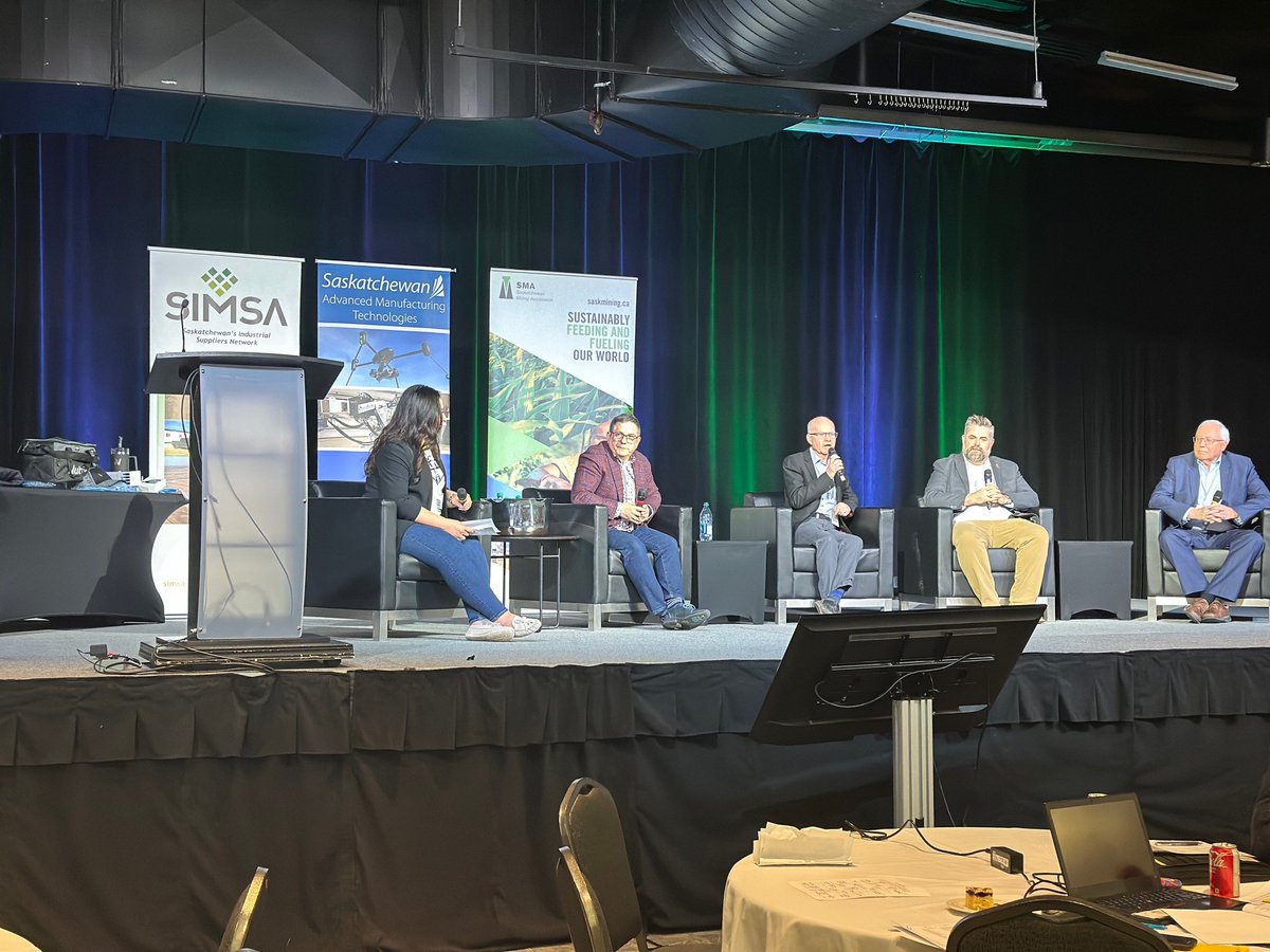 AthabascaBasin's tweet photo. Thank you to the @SaskMiningAssoc and @SIMSAca for hosting the 8th Indigenous Mining Supply Chain Forum. Always a great event, and glad to see how it's grown.
#uranium #athabascabasin #saskmining #indigenousbusiness https://t.co/wVZ0tjc6H7