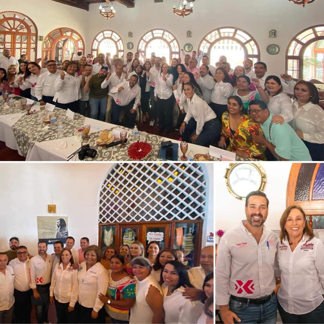 En nuestra coalición “Seguimos Haciendo Historia” en Veracruz , también la integra Fuerza x México. 
Ayer me reuní con compañeros y su dirigencia estatal encabezada por Tato Vega . 
En nuestro movimiento transformador hay inclusión y suma de voluntades. 

❤️Por amor a Veracruz❤️