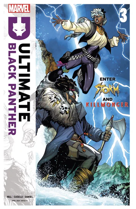 「Ultimate Black Panther」3号読んだ。ムーンナイツの奇襲を受けたブラックパンサーは、あわやという所でオロロとエリックなる男女に命を救われる。二人はコンスとラーが派兵してまで探し求めている物を知っており、それはワカンダには無いという。アフリカの奥地でブラックパンサーは何を見る? 