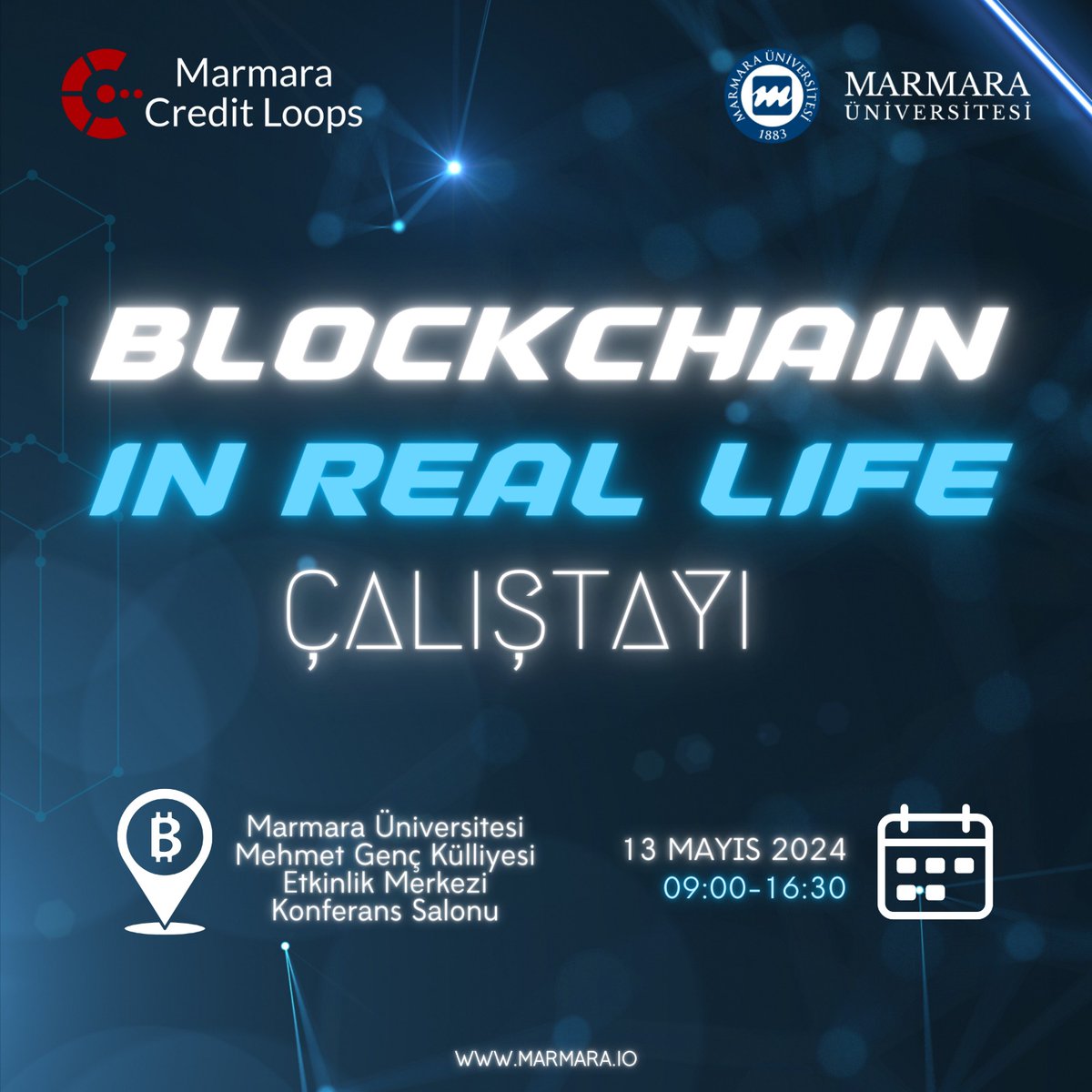 Tüm #blockchain takipçilerini bekleriz. Etkinlik hakkında detaylar ve kayıt formu için 👇 t.me/MarmaraChain #blockchaininreallife $MCL #MCL #MarmaraCreditLoops @marmarachain @zincir_market @KriptradeTR #bitcoin #Ethereum #AVAX #KMD #CryptocurrencyNews #ALTIN #binance