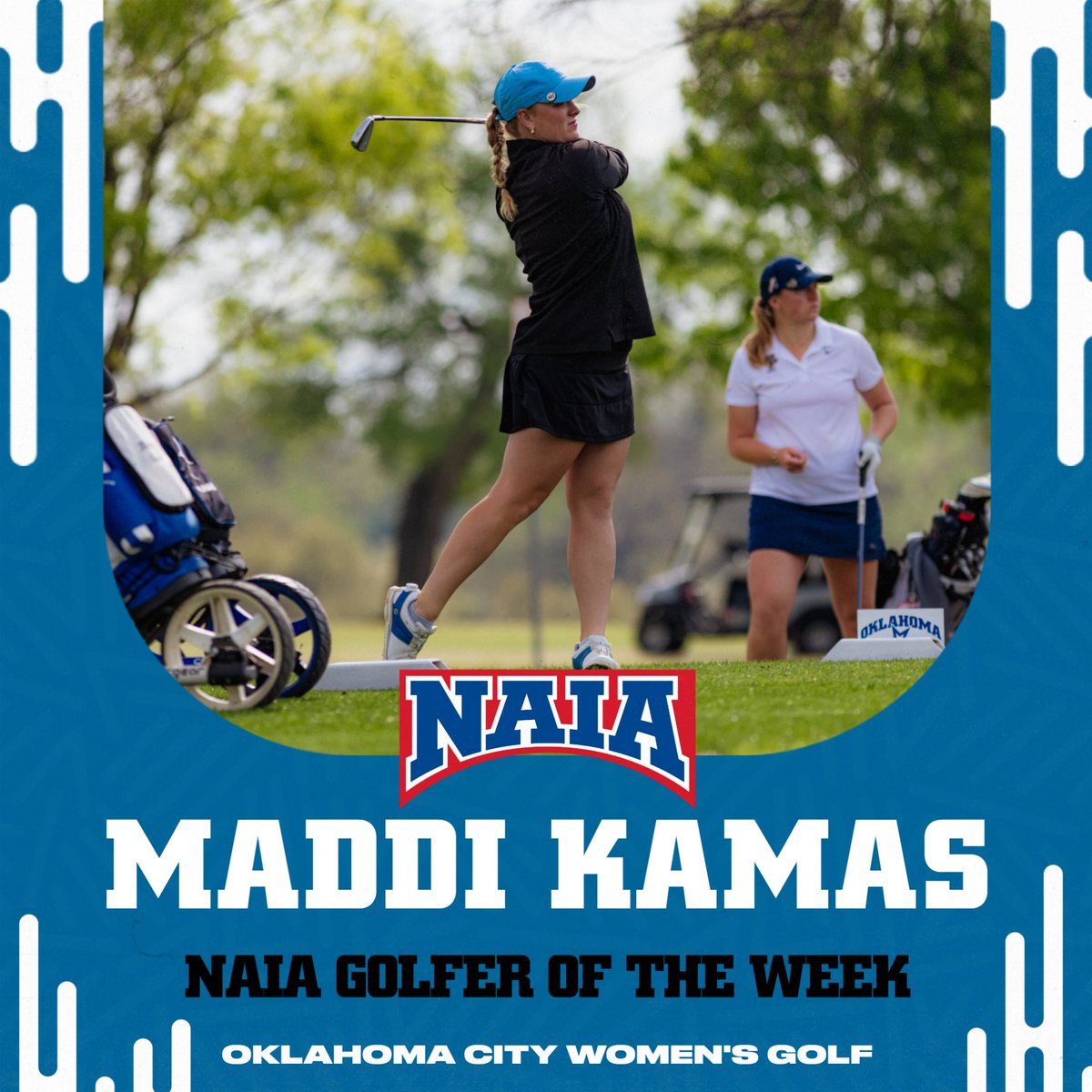 WGOLF: For the fifth time in her career, Maddi Kamas has been named the NAIA Women's Golfer of the Week! #thisisOCU