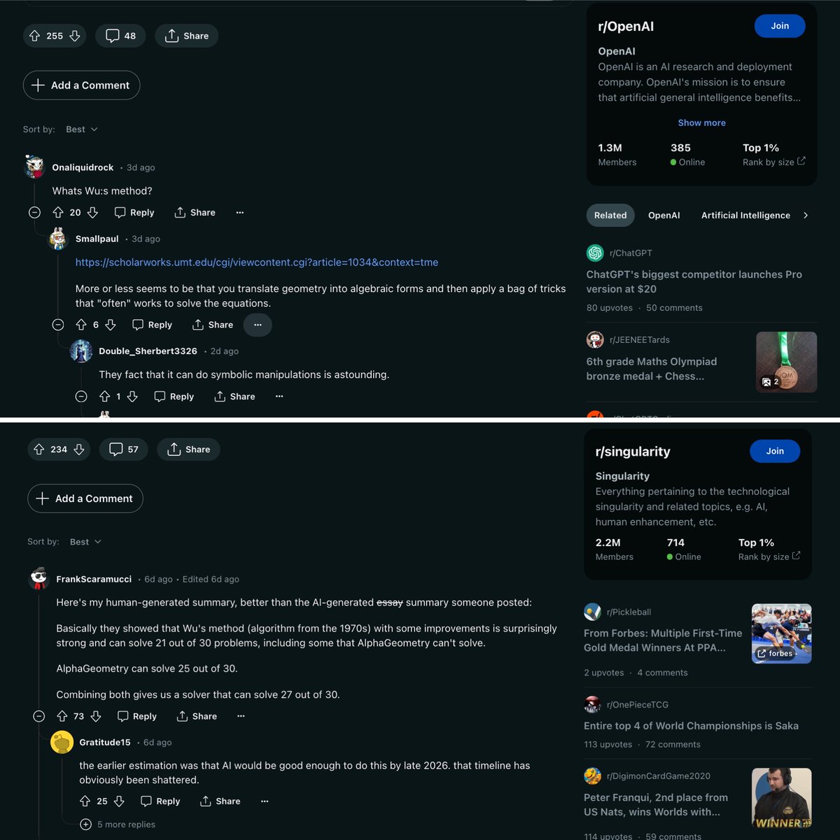 ponguru's tweet image. 🤩🤩 to see our recent paper on #SymbolicAI #AlphaGeometry &amp;amp; #IMOGeometry on #OpenAI &amp;amp; #Singularity subReddits #Reddit 🤩🤩 

reddit.com/r/OpenAI/comme…
reddit.com/r/singularity/…
reddit.com/r/singularity/…

📜 arxiv.org/abs/2404.06405

🤗 huggingface.co/datasets/bethg… /c @druidoftheclaw
