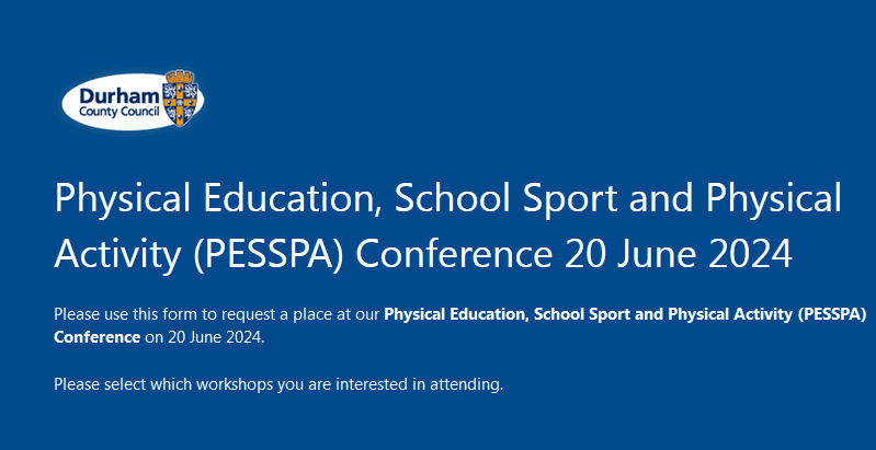 See You at the County Durham PE Conference 2024! 🎉🏐 We're excited to meet educators across Primary, Secondary, and Special School settings at the upcoming County Durham PE, School Sport & Physical Activity Conference! Book your early bird spot now. Check the link below for…