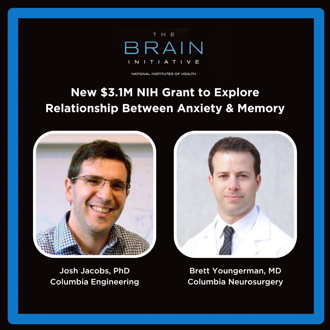 A new $3.1M @NIH grant supports a study by our team & @CUSEAS on the link between #anxiety & #memory. 

CAMERA uses sensor data to better understand & predict cognitive states.

👉 neurosurgery.columbia.edu/news/new-3-1m-…

#studyBRAIN #BRAINInitiative @columbia_bme @USBRAINAlliance @YoungermanMD