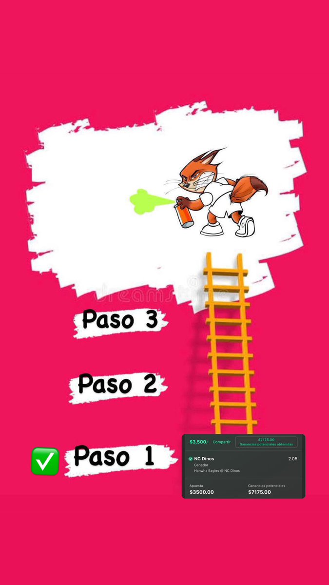 PicksPicks5's tweet photo. “RETO ESCALERA COHETE” 

Paso 1 $3,500.00 a $7,175.00✅
Paso 2 $7,175.00 a $13,414.13 ⏳

Recuerda que puedes hacer el reto con $500,$1000,$1500,$2500 o más 

Vamos a darle : 

#HomeOfBeisbol 🐟ML 

¿Cuantos conmigo? https://t.co/x3dFSWttNi