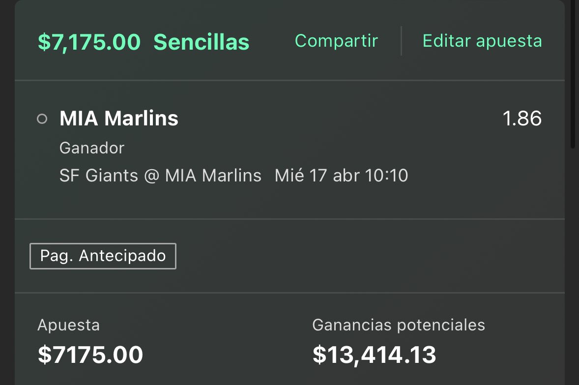 PicksPicks5's tweet photo. “RETO ESCALERA COHETE” 

Paso 1 $3,500.00 a $7,175.00✅
Paso 2 $7,175.00 a $13,414.13 ⏳

Recuerda que puedes hacer el reto con $500,$1000,$1500,$2500 o más 

Vamos a darle : 

#HomeOfBeisbol 🐟ML 

¿Cuantos conmigo? https://t.co/x3dFSWttNi