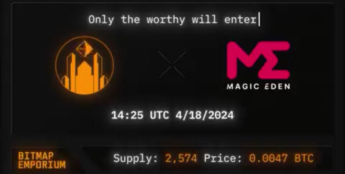 Shoutout to <a href="/limitlesssauce/">Limitless | Bitmap Emporium🟧👽</a> for giving our members codes to Bitmap Emporium 🫡

See you at mint tomorrow