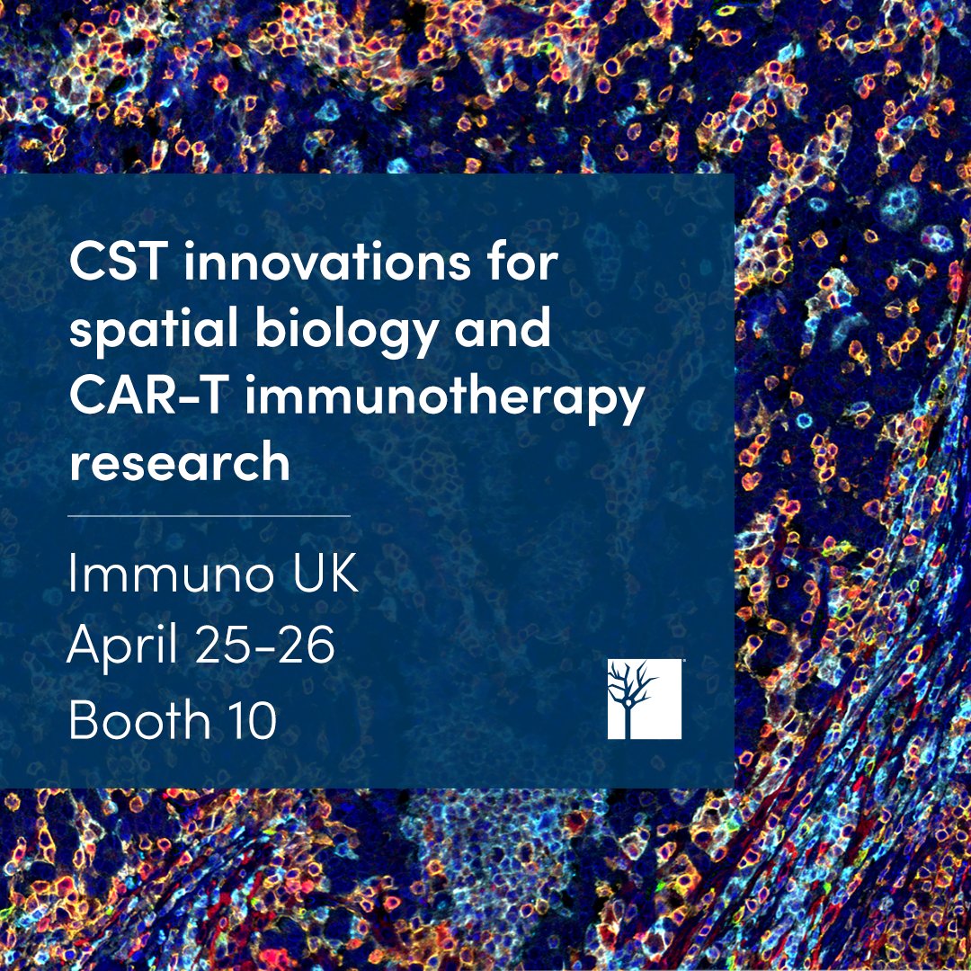 Attending #ImmunoUK2024? Join CST at Booth 10 to learn about the latest time-saving innovations for spatial biology and CAR-T: cst-science.com/p5bkdp