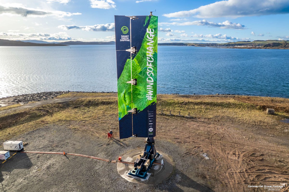We're delighted to see the launch of an innovative wingsail in Scotland that Smart Green Shipping estimates can save shipping companies up to 30% fuel per year! 🍃 Read more ➡️ ow.ly/eM3e50Rihke