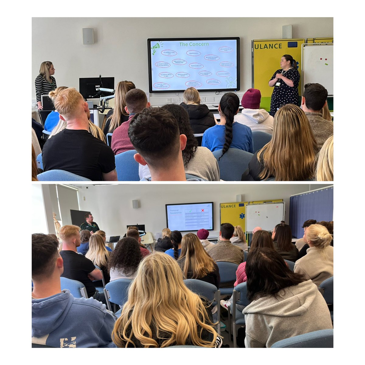 This week the Practice Education team attended the University of Gloucestershire on the Student Support Day. The team met with the year 1 cohort in preparing them for ambulance placement with SWASFT, thank you to our guest speakers who attended the sessions.