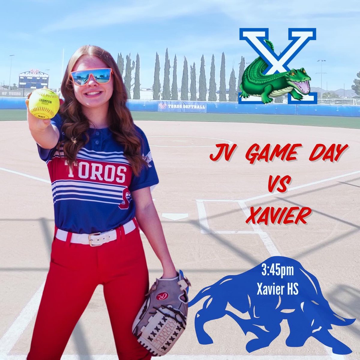 Game Day! We are back in action vs Xavier. Varsity is home and JV is away. Both games start at 3:45pm. Let’s go be great Toros!