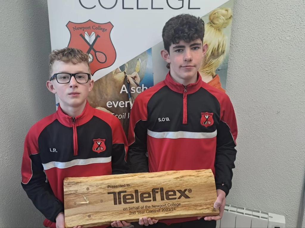 This week we welcomed Teleflex to our school for the wrap-up event of our Business in the Community School Business Partnership. Students showcased their work and made a presentation to Teleflex for all their work with our 2nd years this year #BITC #careers @tipperaryetb