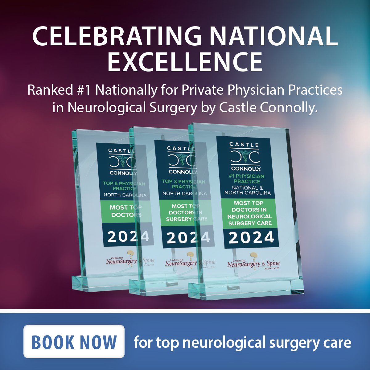 Thrilled to be ranked #1 by Castle Connolly for Private Physician Practices in Neurological Surgery locally and nationally. This honor reflects our team's dedication to patient care and leadership. cnsa.com/media/celebrat…  #ExcellenceInCare #CastleConnolly2024 #Neurosurgery