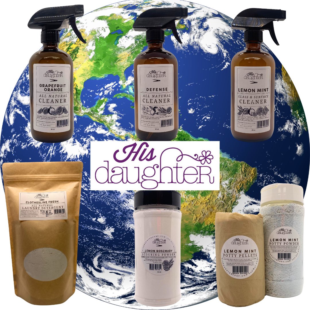 Our handmade cleaning products are made with natural ingredients that are safe, eco-friendly, work great and leave your home (and laundry!) smelling fresh and clean! ✨ 

#hisdaughtershop #middlefieldOH #geaugacounty #EarthDay #earthdayeveryday #cleanhome #savetheplanet #laundry