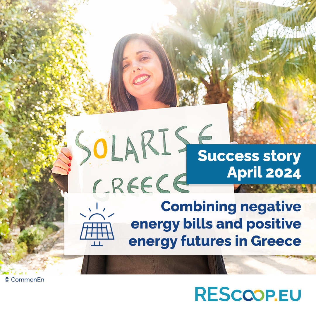 REScoopEU's tweet photo. 🏆 #SuccessStoryoftheMonth 👉 April
This month we travel to Greece🇬🇷 to visit CommonEn and learn about their open-access, democratic and innovative energy project.
Read it here ➡️ https://t.co/DD7KhNTqye
#SCCALE203050 #LifeLoop https://t.co/lpgJWQxswV