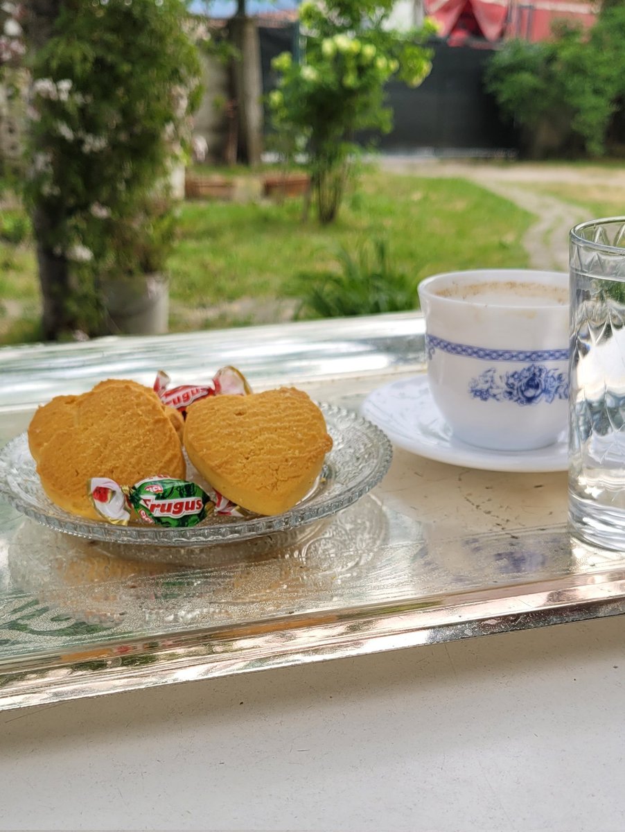 Bahcemizde kuzenlerle kahve keyfi☕️🍬🥰 Sakarya anlık