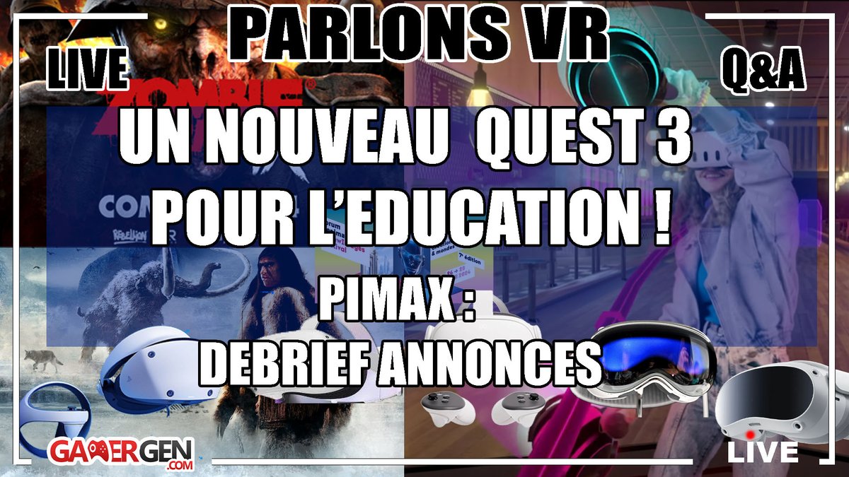 RDV 21h12 - PARLONS VR : NOUVEAU META QUEST EN 2024 - PIMAX FRONTIER 2024 : DEBRIEF ET ANECDOTES - Q&A youtube.com/watch?v=Shgse4…