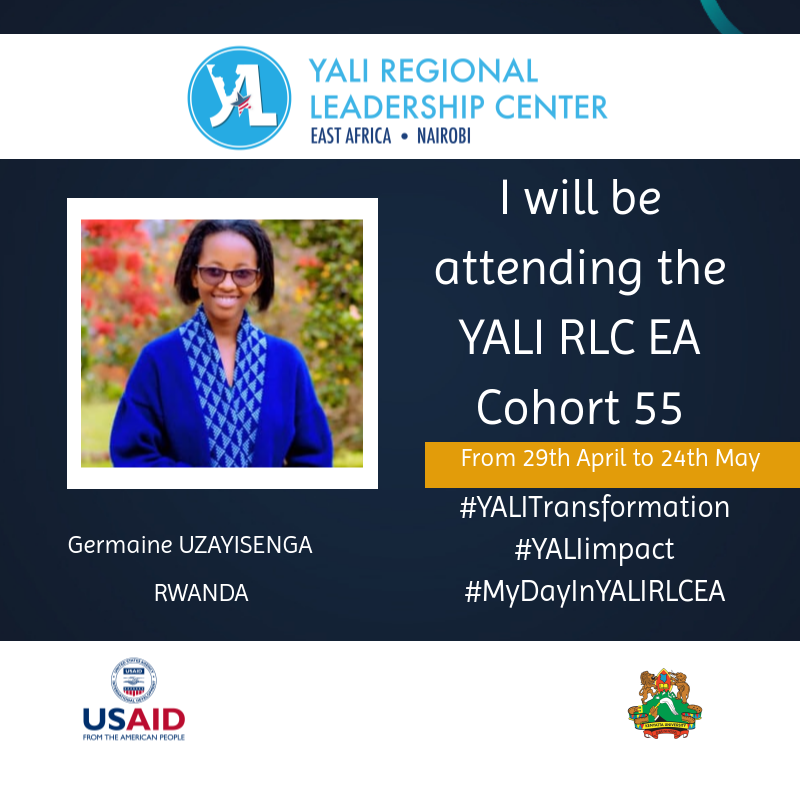 Thrilled to announce that I have been selected to join Cohort 55 of the YALI Regional Leadership Center for East Africa @YALIRLCEA @USAIDKenya 

#YALITransformation
#YALIimpact
#MYDayInYALIRLCEA_