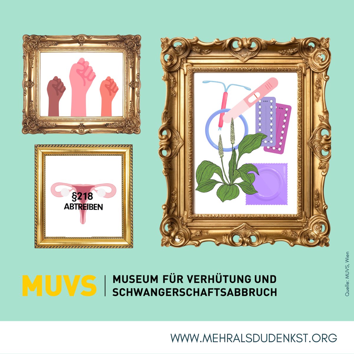 Kennt ihr schon das Museum für Verhütung und Schwangerschaftsabbruch (kurz MUVS) in #Wien?