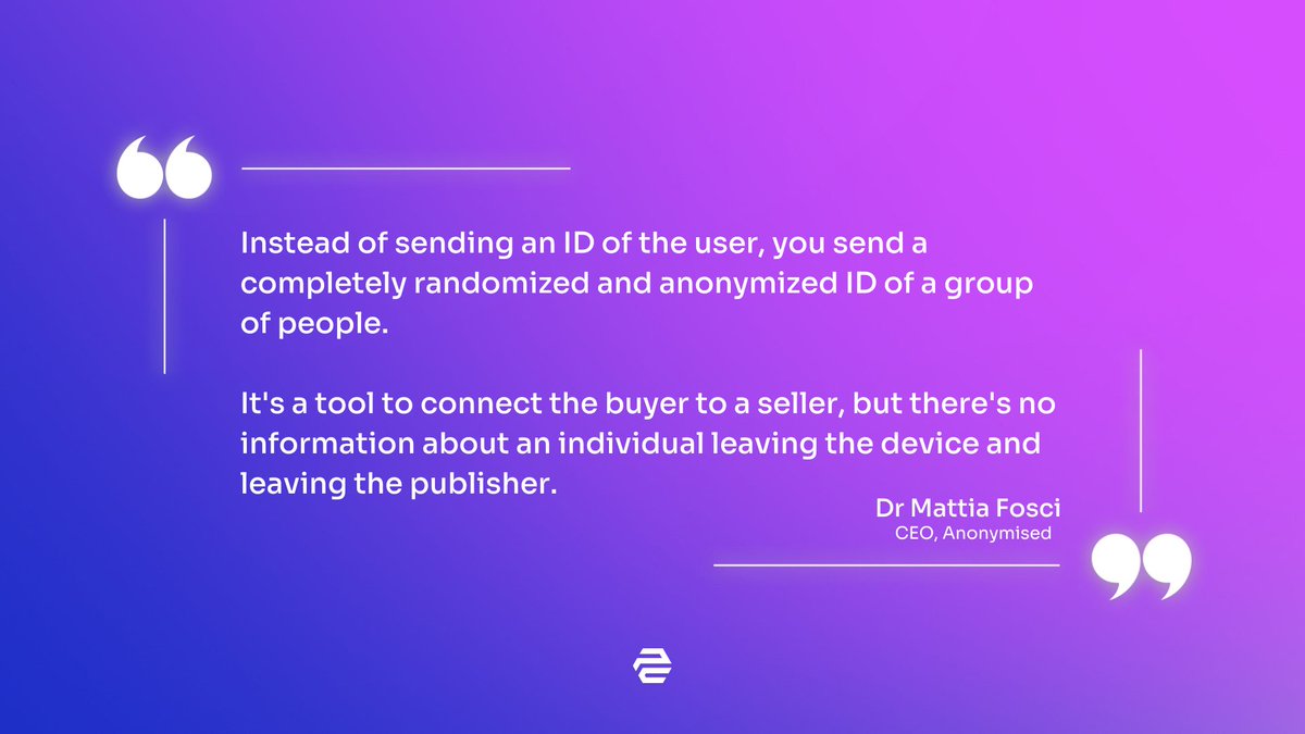 Publisher_Coll's tweet image. We're all about finding data solutions to keep your users' info safer. It's why we turned to anonymization, and why we brought Anonymised CEO Dr Mattia Fosci onboard for our latest webinar. 🎥🔴

You can watch the full webinar at the link below.👇

hubs.ly/Q02tbj5J0

#adops