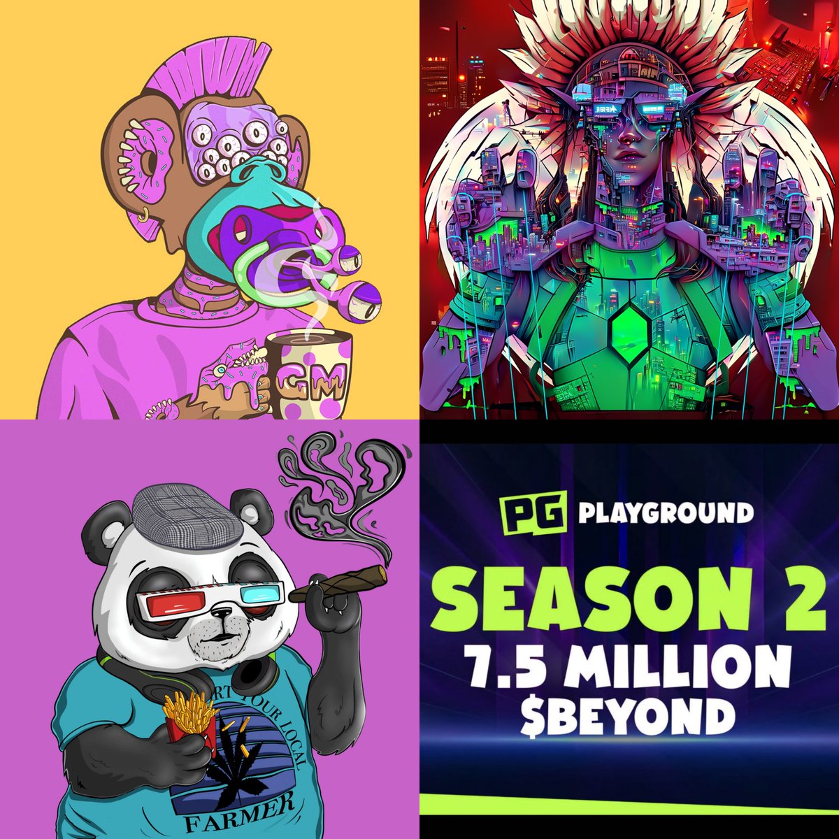 Cryptogang420's tweet photo. GM X Fam โ๏ธ๐จ๐ Hope you all have an amazing Wednesday. Hang in there we're halfway thru. Enjoy your day and stay blessed. Lfgrow! โฅ๏ธ๐ฏ #FunApesNFT #EternalsXYZ #puffpandas
$BEYOND $PARAM $BUBBLE
@PlayGroundCorp
@ParamLaboratory
@Imaginary_Ones
LFF! ๐จโ๐พ๐๐ https://t.co/fJkXlhn0NC