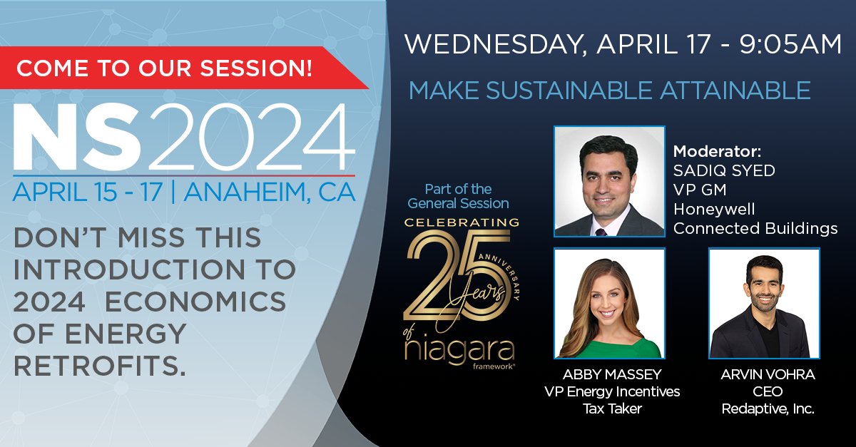 #NiagaraSummit 2024 starts today with a welcome from Tridium leadership followed by the Make Sustainable Attainable Panel moderated by Sadiq Syed. tridium.com/us/en/niagaras…