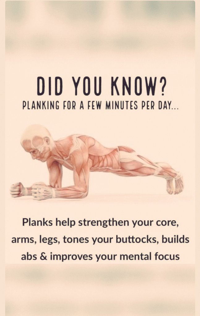 5 Most Effective Exercises

1. Plank