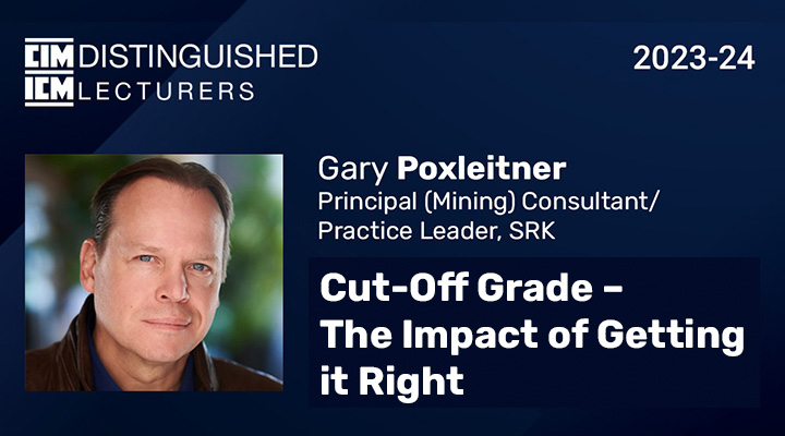 Join CIM Sudbury tomorrow for 'Cut-Off Grade – The Impact of Getting it Right', presented by Gary Poxleitner. Learn more at cim.org/professional-d…
