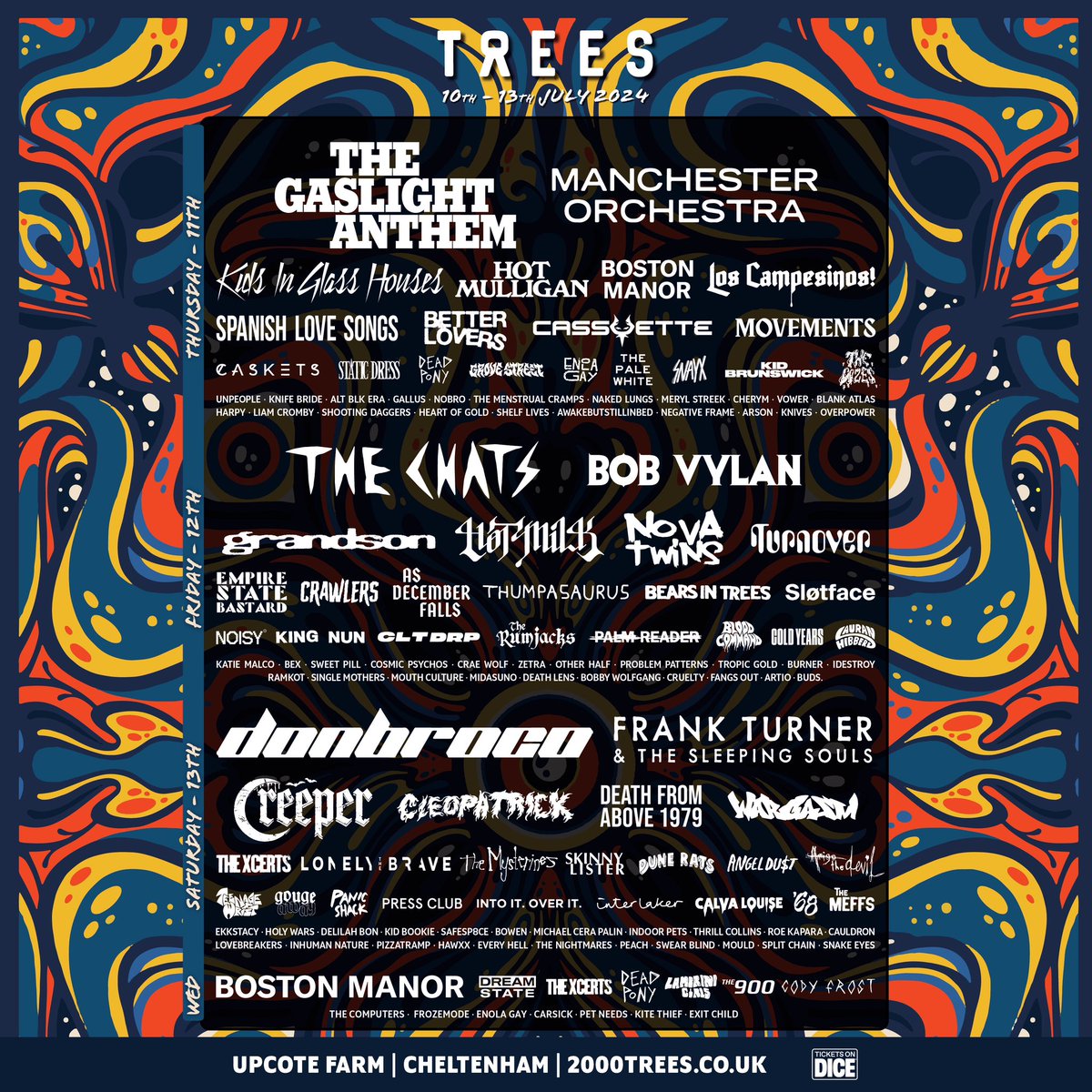 Two free weekend tickets to see us at @2000trees in July? Not too shabby! Use code BAND50 to get €50 off of weekend tickets (if you win, they'll refund your ticket). Enter by May 15th 2000trees.co.uk/landing/BANDCO…