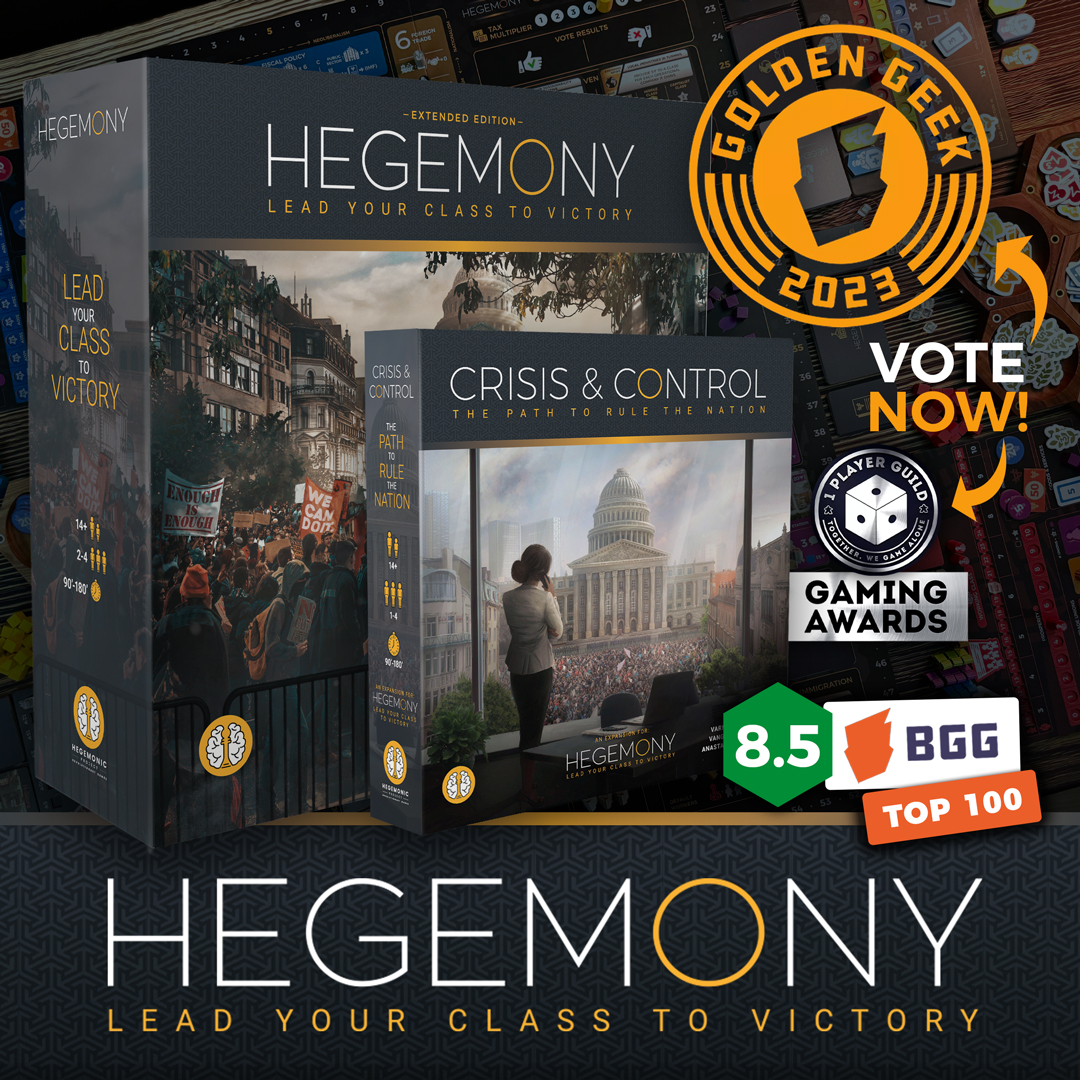 🌟 As Golden Geek Awards are ongoing (votes until April 21st), Crisis & Control, made it to nominated for Best Solitaire Expansion 2023 in 1 Player Guild! If you've enjoyed them, your support would mean the world to us! Click our bio for voting links: hopp.bio/hpg