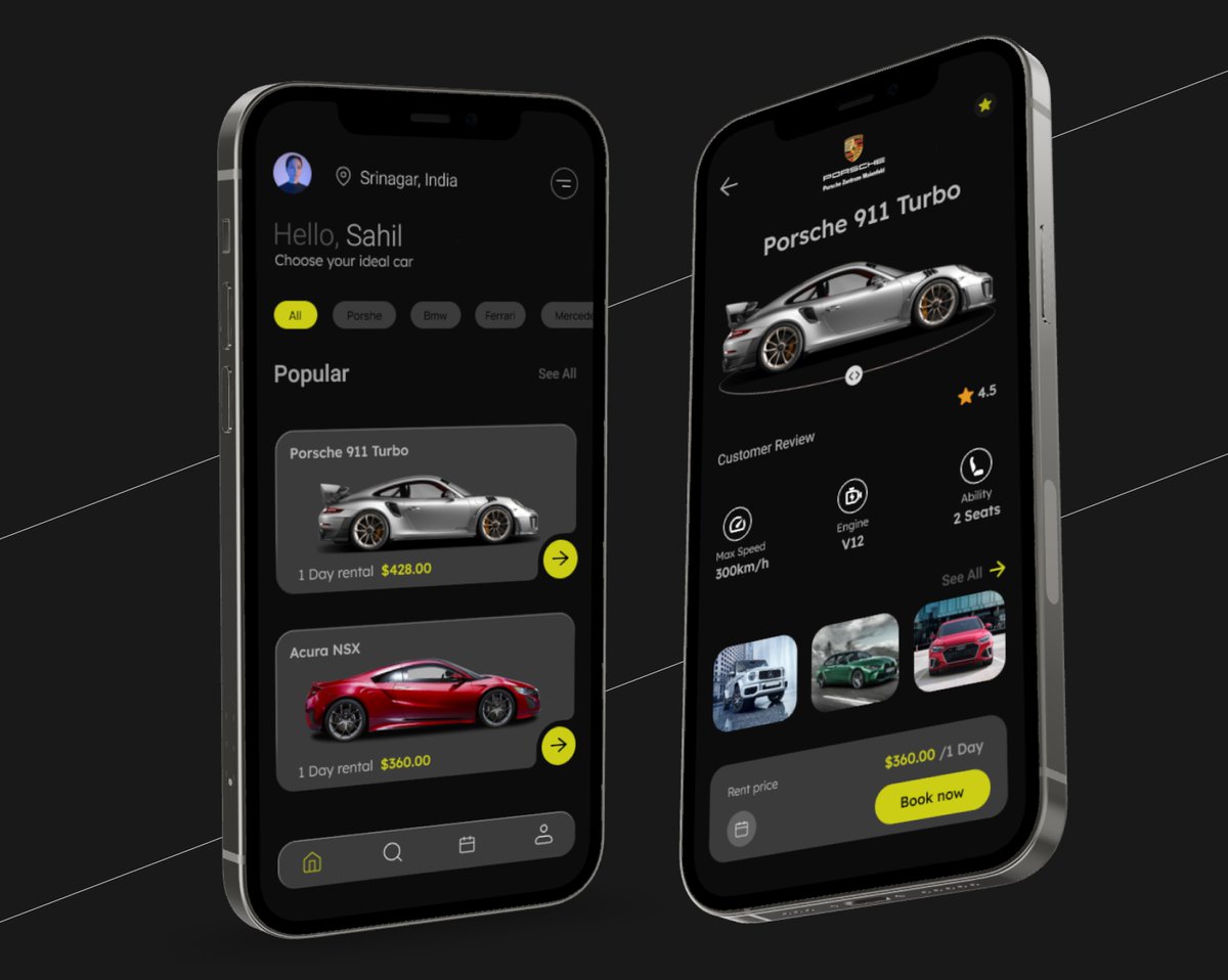 Hello Guys 👋 
Today i build a car rental app design

#uiuxdesign