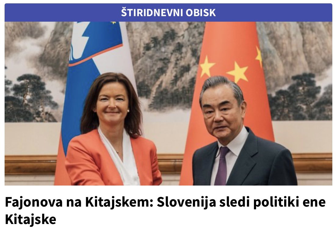 Zdaj ko je Tanja uradno izjavila, da Slovenija sledi politiki ene Kitajske, naj gre to povedat v Bruselj, v ZDA in na koncu še na Tajvan in v Tibet.