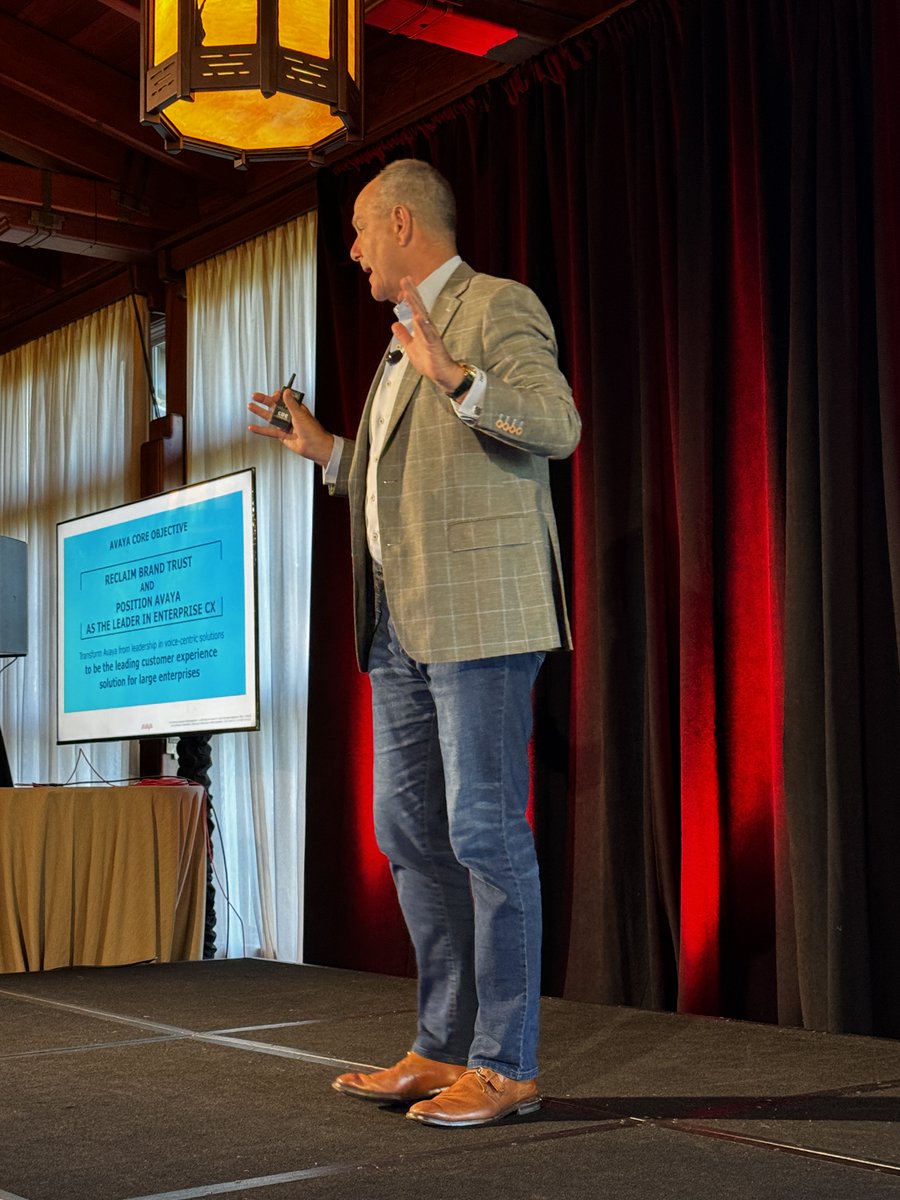 '@Avaya is a set of incredible assets, and there is an opportunity to play those assets into this enormous TAM around CX.' - @alanmasarek #AvayaAnalystSummit