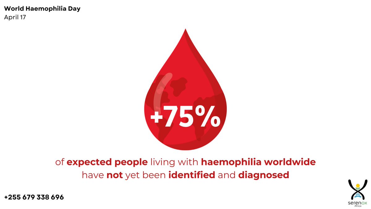 🔬Without accurate diagnosis, those affected with haemophilia have no chance of accessing adequate treatment &amp; care

👉🏾A reality that disproportionately affects lower income countries like Tanzania

🩸Today, on #WorldHaemophiliaDay, join us in advocating access to care for all