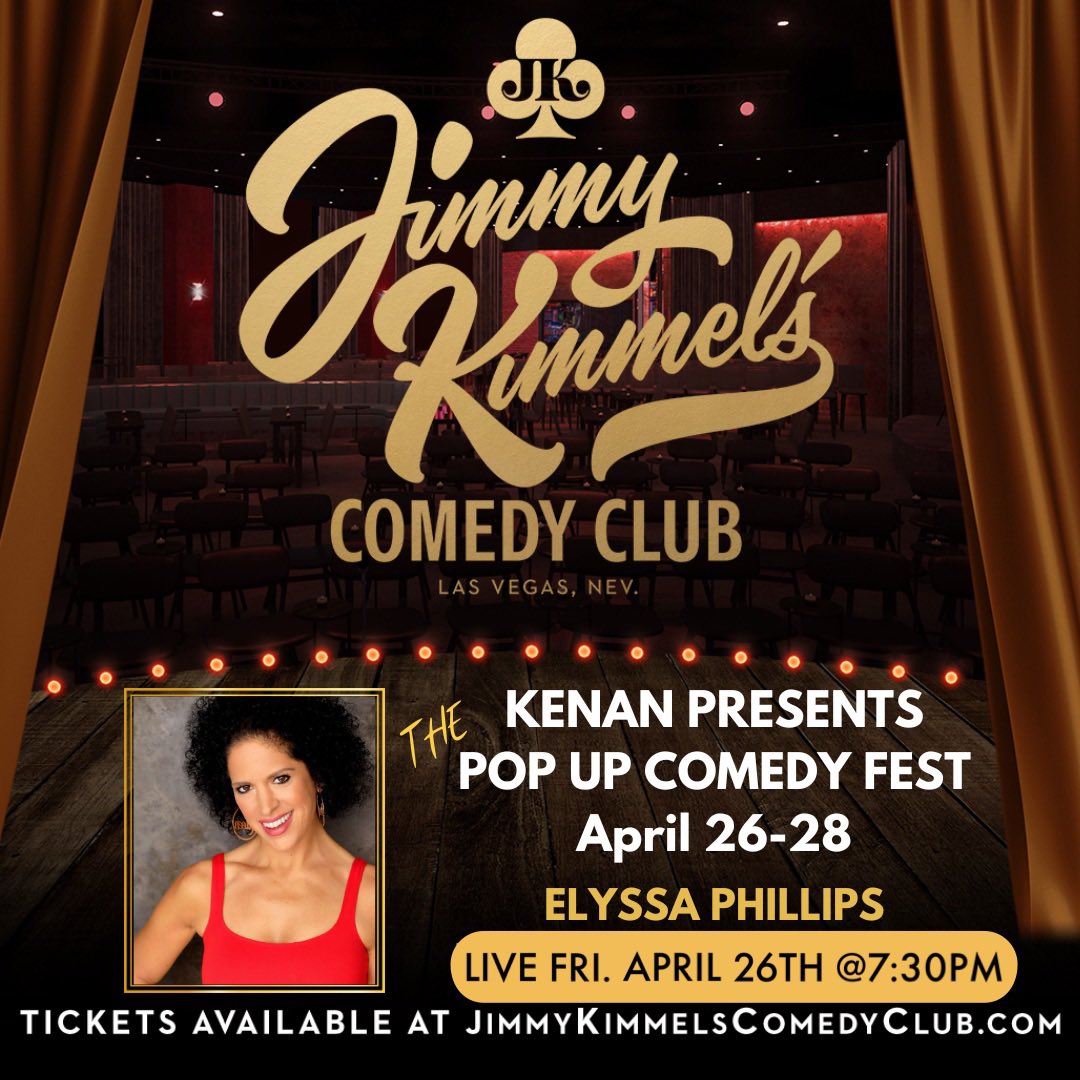 ElyssaMP's tweet photo. ๐ย Back at it in Vegas! ๐ So stoked to be performing at @kimmelscomedy for The Pop Up Comedy Fest on Friday the 26th. The lineup is bananas, and I'm so grateful to @kenanthompson for having me for such an epic night! Get your tickets asap in my bio. See you in Vegas!
#ComedyFest https://t.co/cu9cHOOsFh