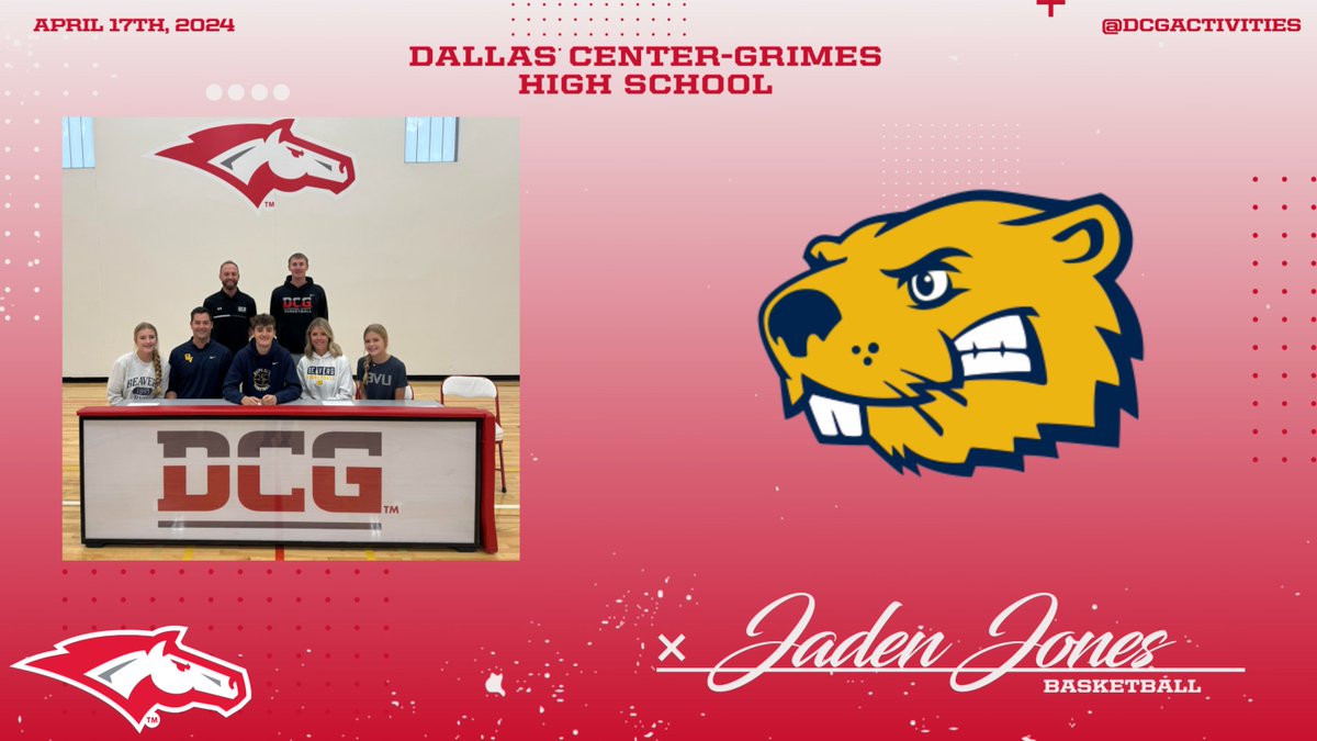 Congratulations to Jaden on signing to play basketball at Buena Vista University!!