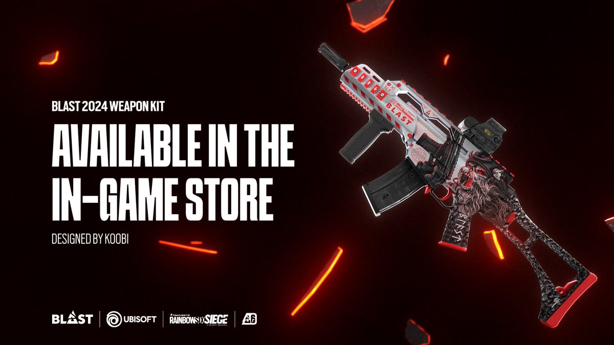 Stoax's tweet image. 🚨 skin giveaway 🚨

I got a few BLAST kit codes to give away!

- RT this tweet 
- Follow @R6esportsNA + @Stoax
- that’s really it

Winners drawn on the 22nd