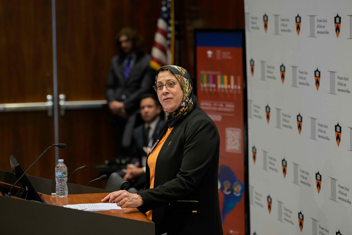 Princeton SPIA’s Latin America Conference is underway! Dean Amaney Jamal and organizer and faculty member @pinzonbueno delivered opening remarks. Follow along at spia.princeton.edu/events/2024-la…!