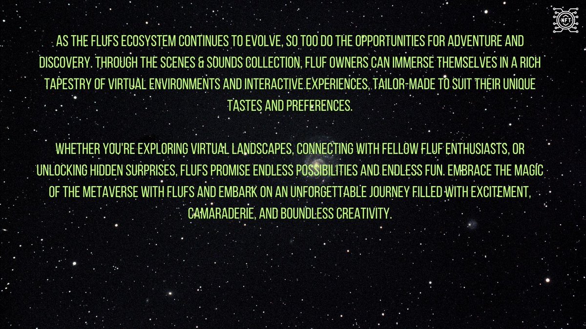 MetaObs_io's tweet photo. Flufs
Date of launch: Aug 2021
Creator: Non-Fungible Labs
Number: 10,000
Link to the OpenSea: https:https://t.co/FlqMNqayxm
Link to the Website:https:https://t.co/fOnnuI35TD
#Flufs #NFTCollection
@bigheeno @angelbaby @spdev39 https://t.co/HFonkdbrd0