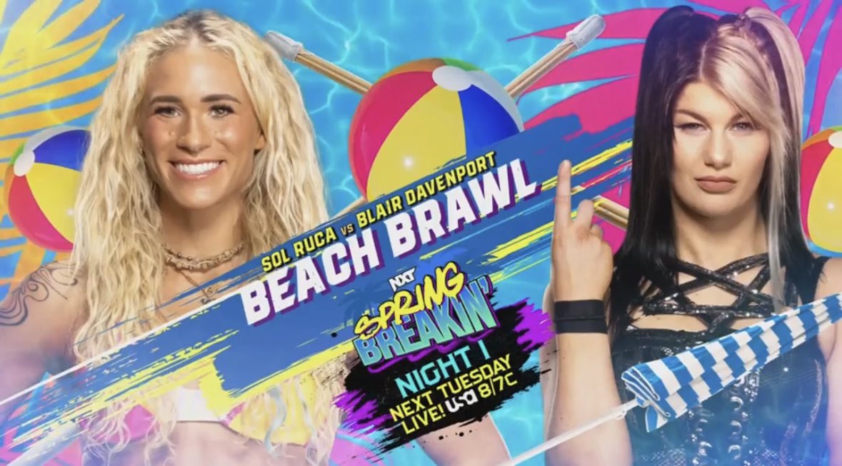 The way this match fits perfectly with Sol’s gimmick, I better see a surfboard swinging around