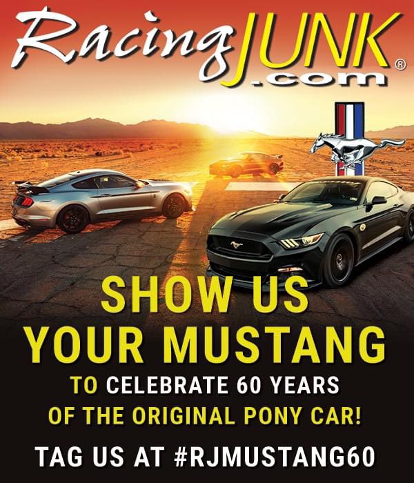 Shelbys, 5.0s, Coyotes, RacingJunk.com doesn’t care! Share your Mustang online and tag <a href="/RacingJunk/">RacingJunk</a> with #rjmustang60 to celebrate 60 years of Mustang!